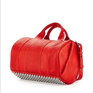 NEW Alexander Wang Rockie Lambskin Leather Satchel